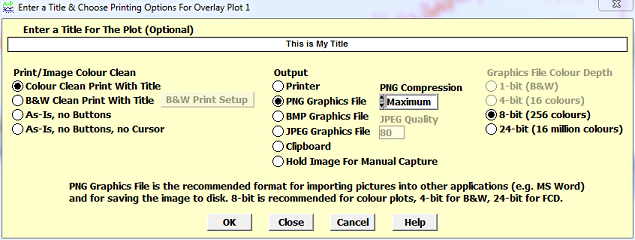 Print Dialog Graphs